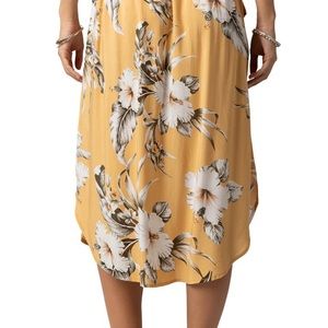 Island Life Floral Print Midi Skirt